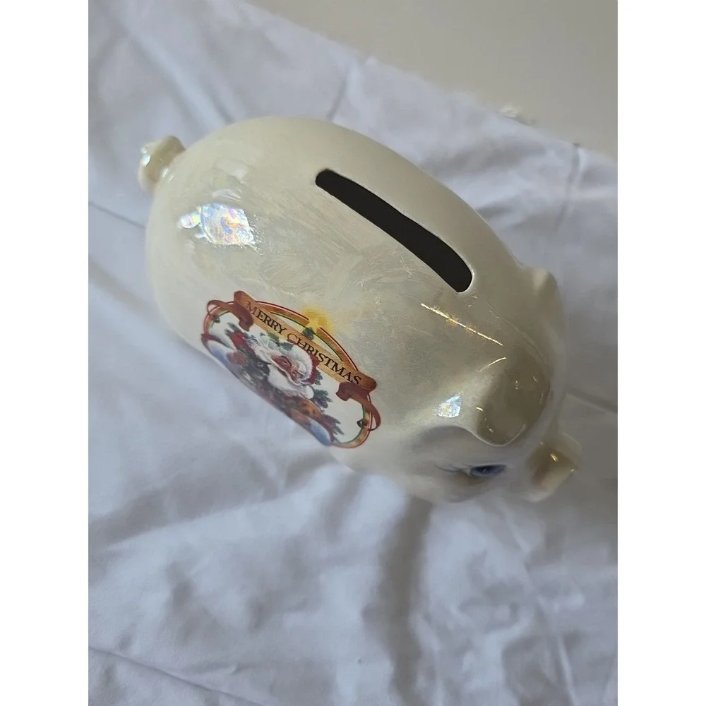 Vintage Christmas‎ Pig Piggy Bank